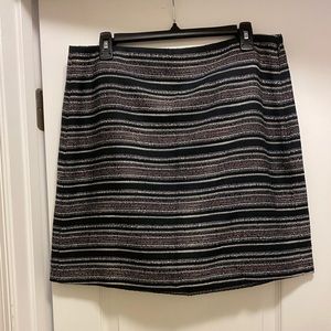 BOGO! Loft Striped Tweed Skirt